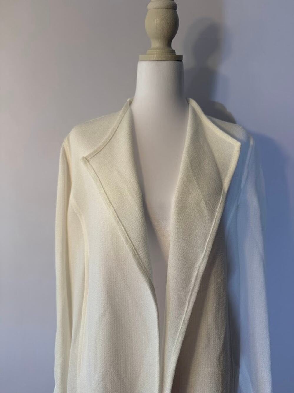 Kasper Womens Draped Open-Front Jack Vanilla Ice M